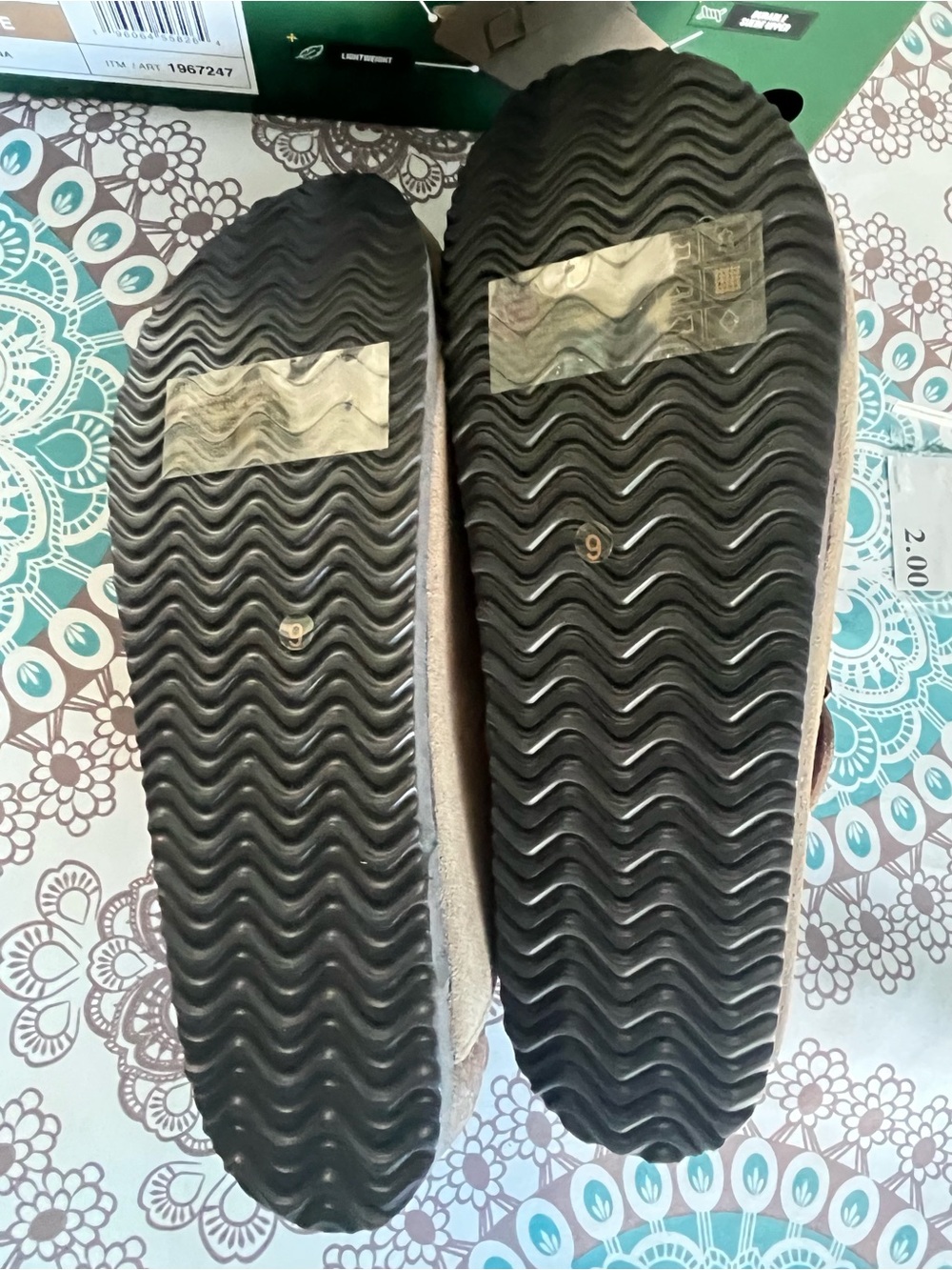 Khombu Taupe Suede Slip-On Clog with Buckle - Picture 3 of 5